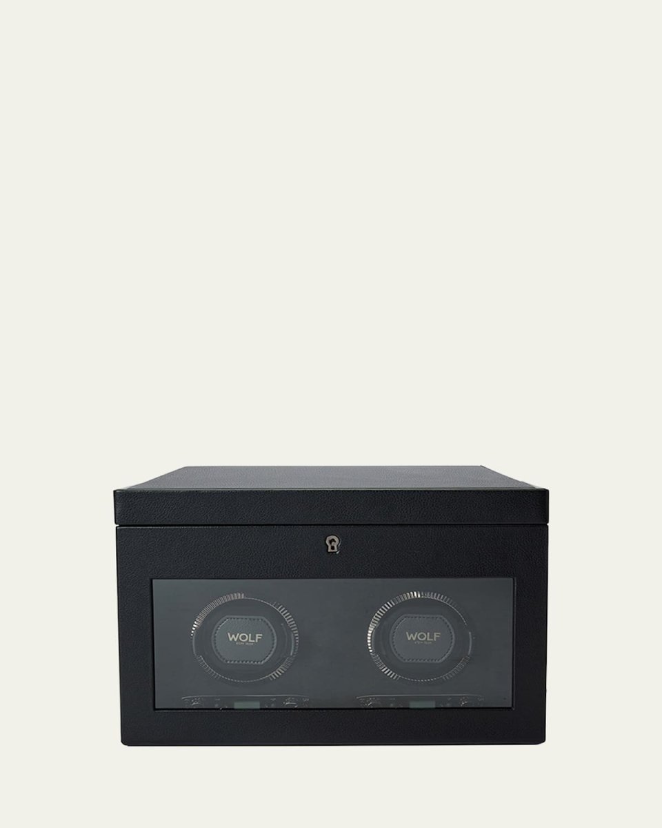 British Racing Double Watch Winder with Storage